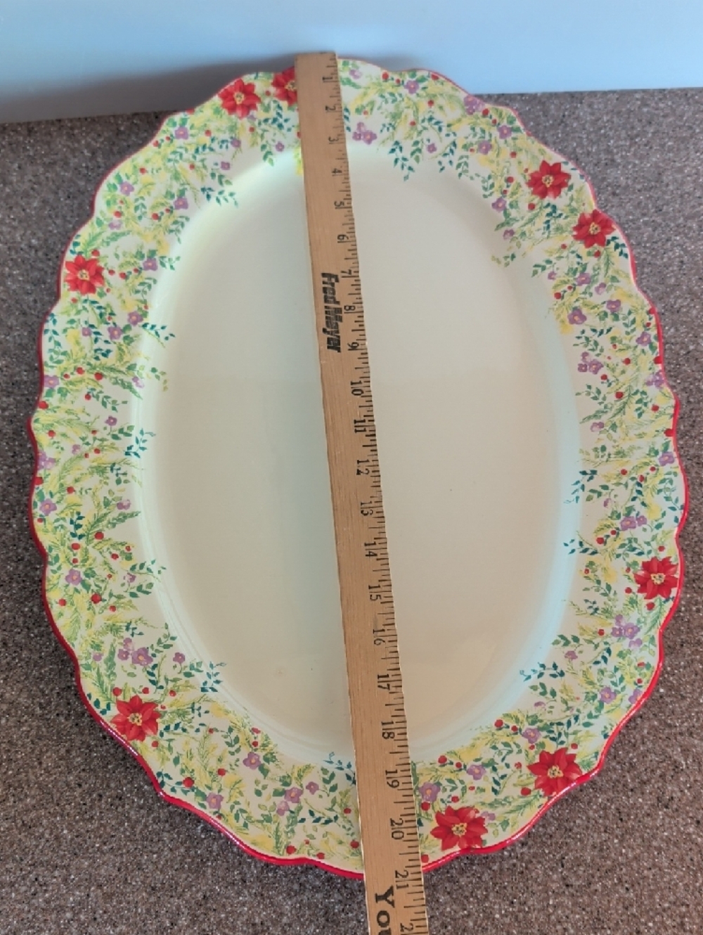 Pioneer Woman Holiday Turkey, Ham Or Veggie Oval Serving Platter.๐๐๐ - Picture 12 of 14